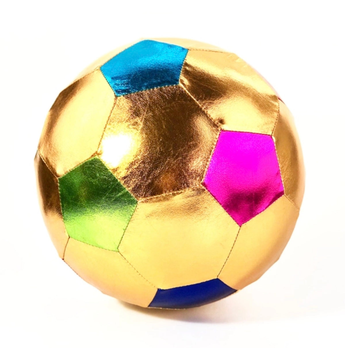 RATATAM - Gold/Multicolor Balloon in Inflatable Fabric Diam 22cm