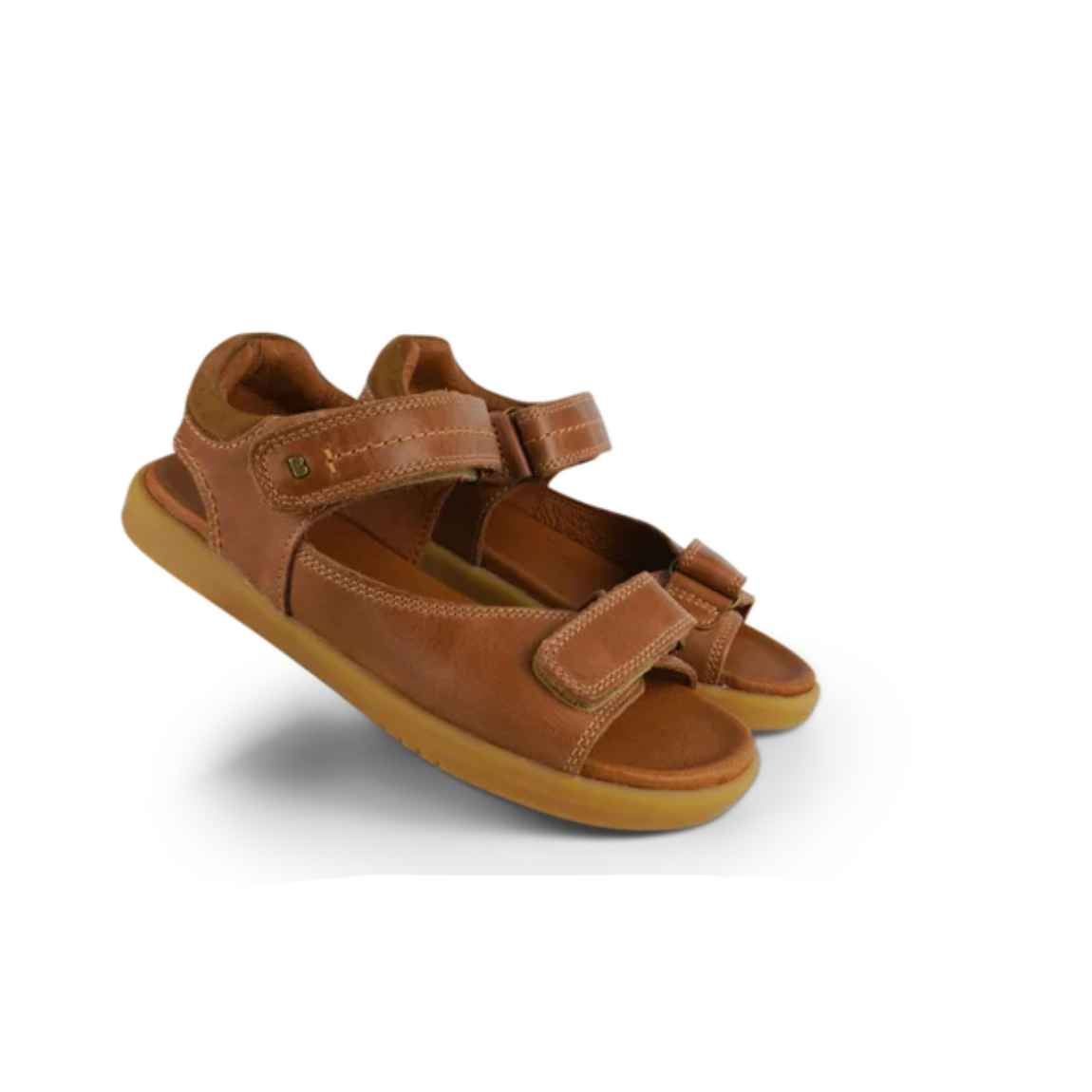 Bobux Driftwood Caramel Kids Leather Sandals