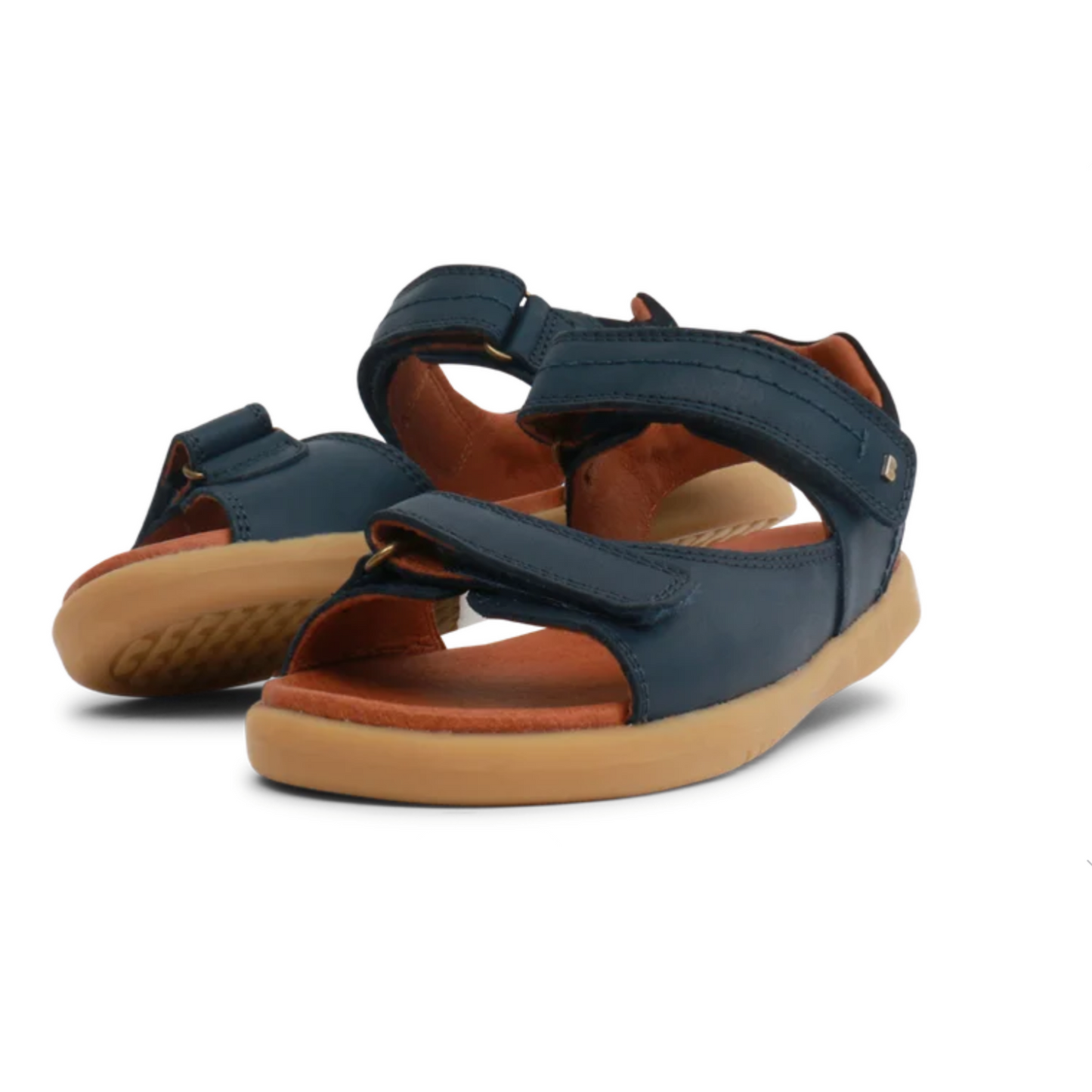 Bobux Driftwood Navy Kids Leather Sandals