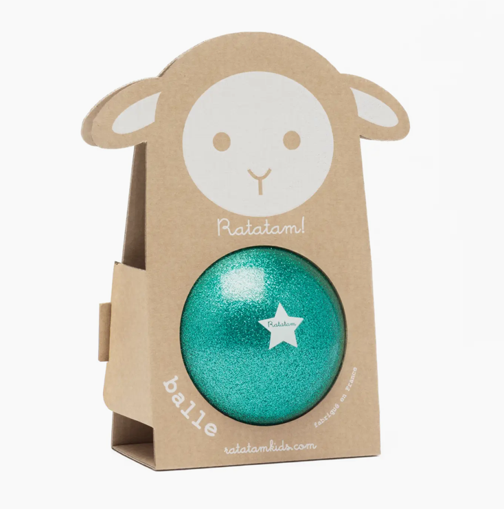 RATATAM - Green Glitter Sheep Ball 10cm