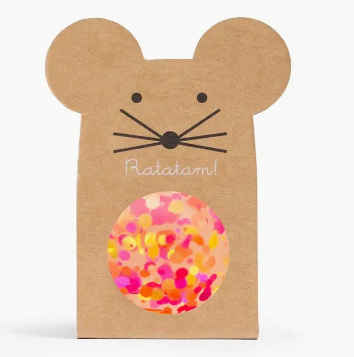 RATATAM - 43mm Bouncing Multicoloured Pink/Yellow Mouse Ball
