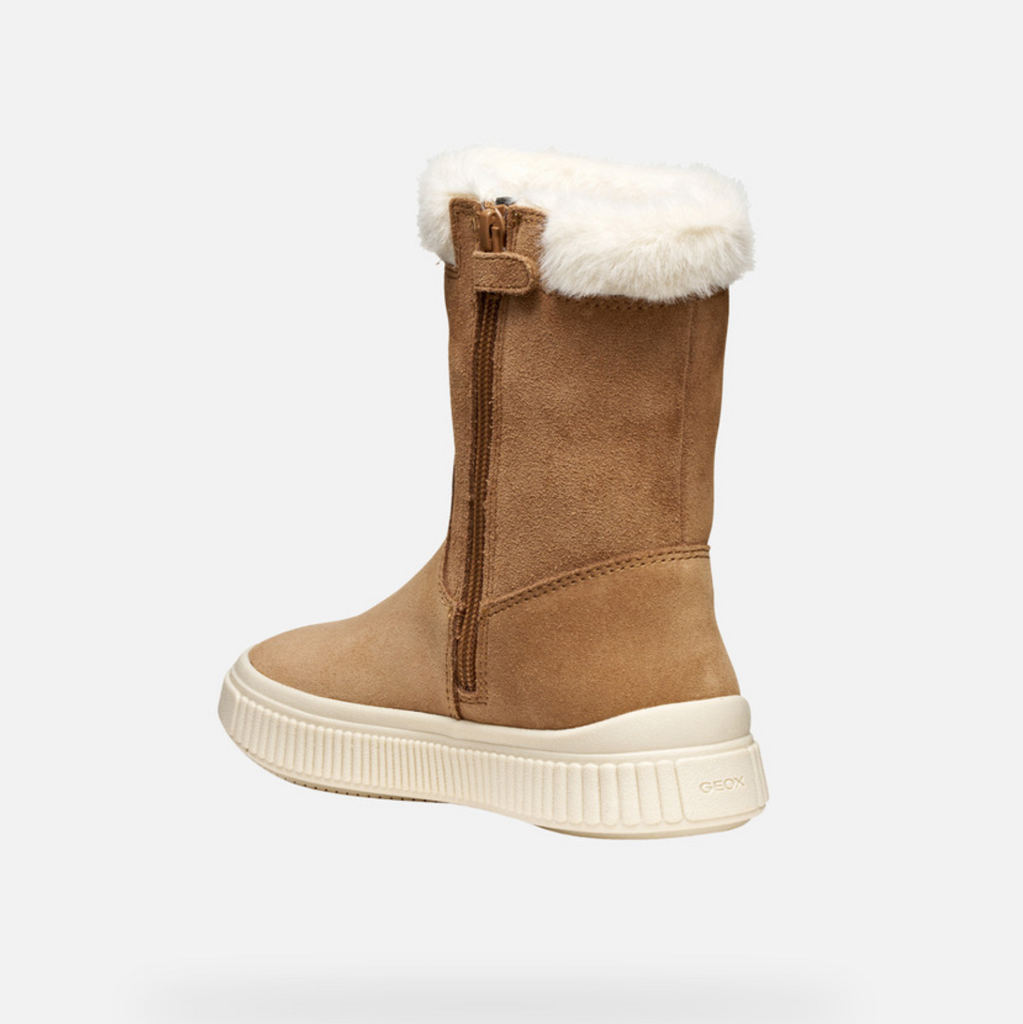 GEOX - Laquinny Girl Waterproof Fur-trimmed ankle boots