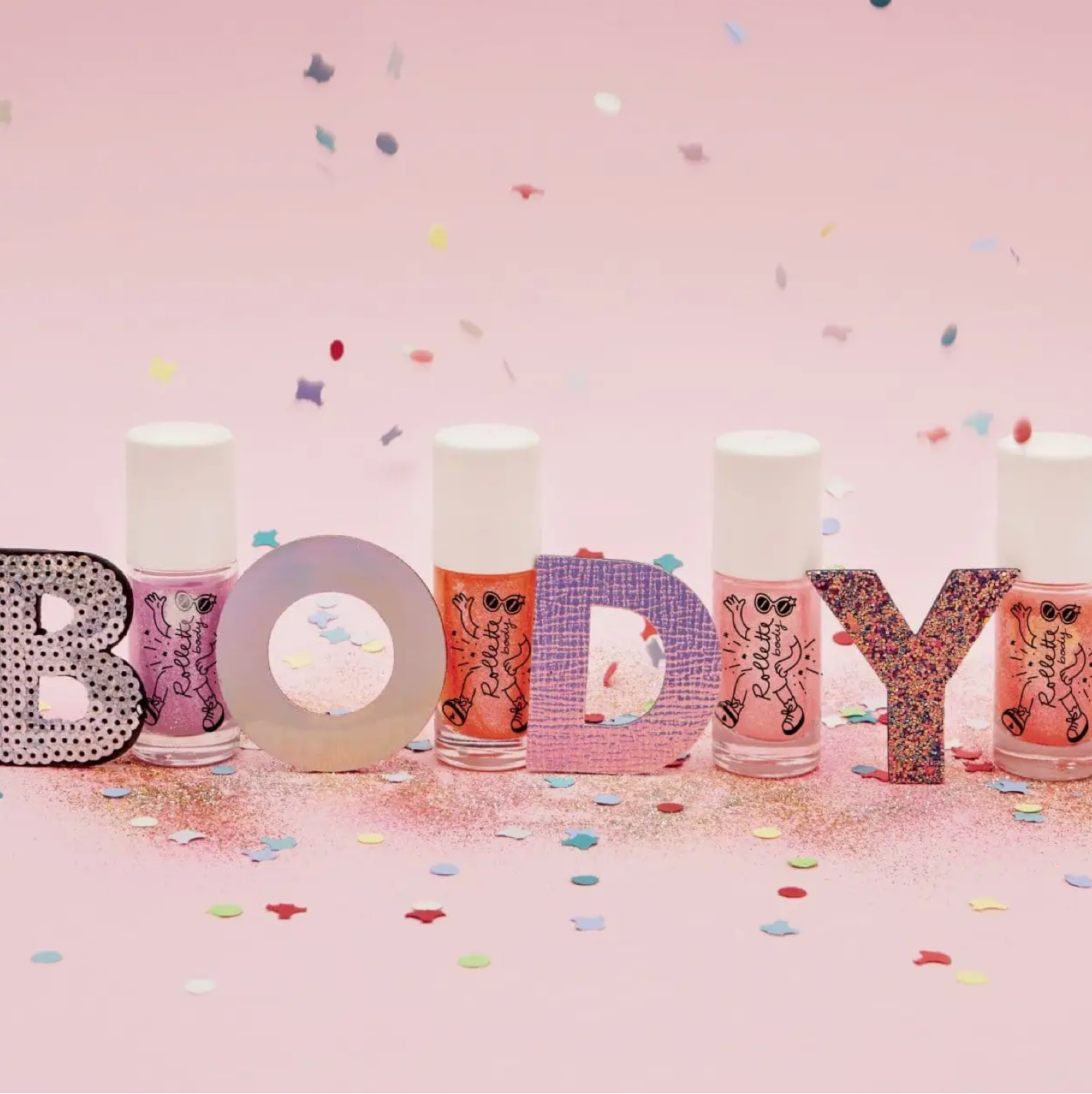 Nailmatic Kids Body Glitter Rollette - Raspberry