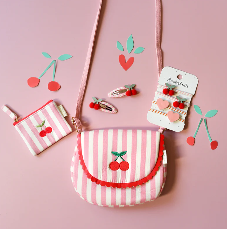 ROCKAHULA - Cherry Kiss Stripy Clips