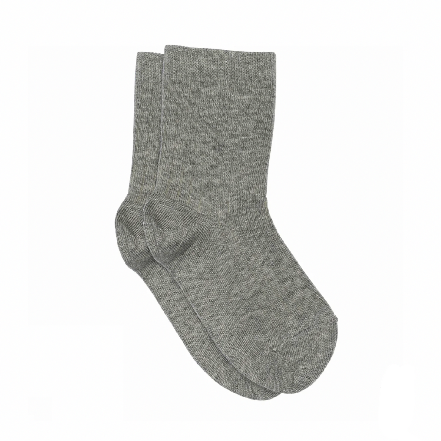 MP DENMARK - COTTON RIB SOCKS - GREY MELANGE