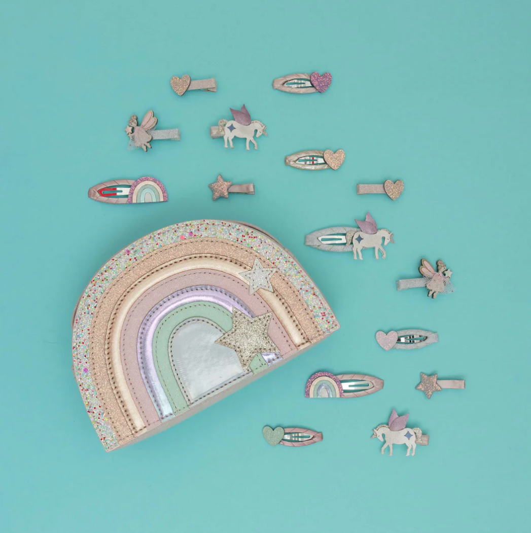 MIMI AND LULA - Teeny heart mini hair clips