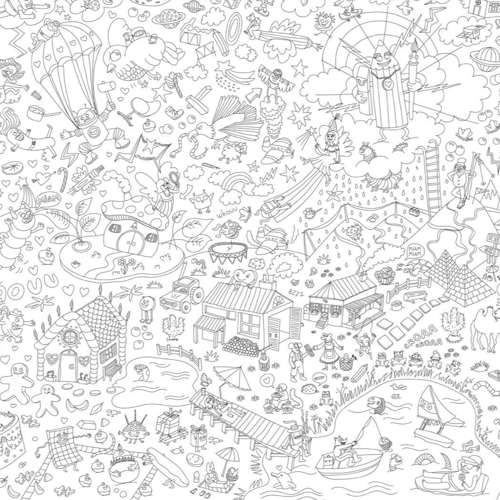 OMY Fantastic - XXL Colouring Poster