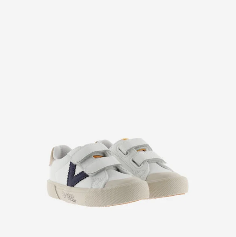 Victoria TRIBU Velcro Marino Faux Leather Trainers
