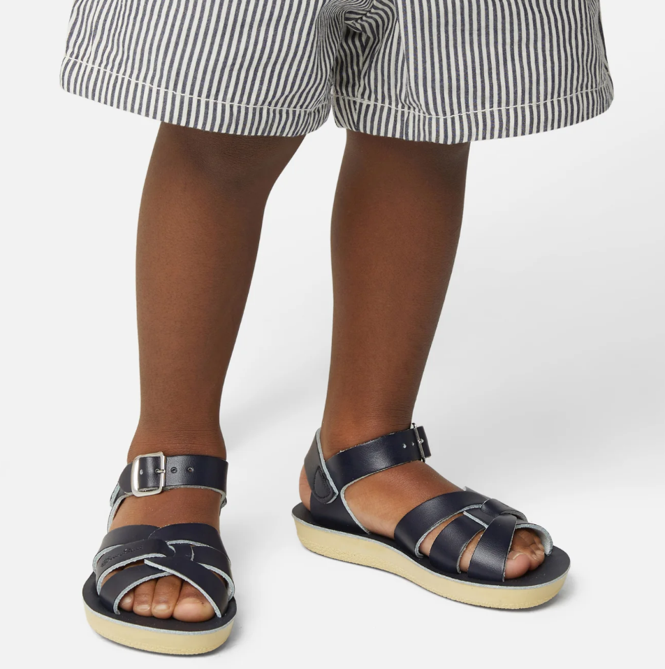 Saltwater Swimmer Navy Kids Sandals