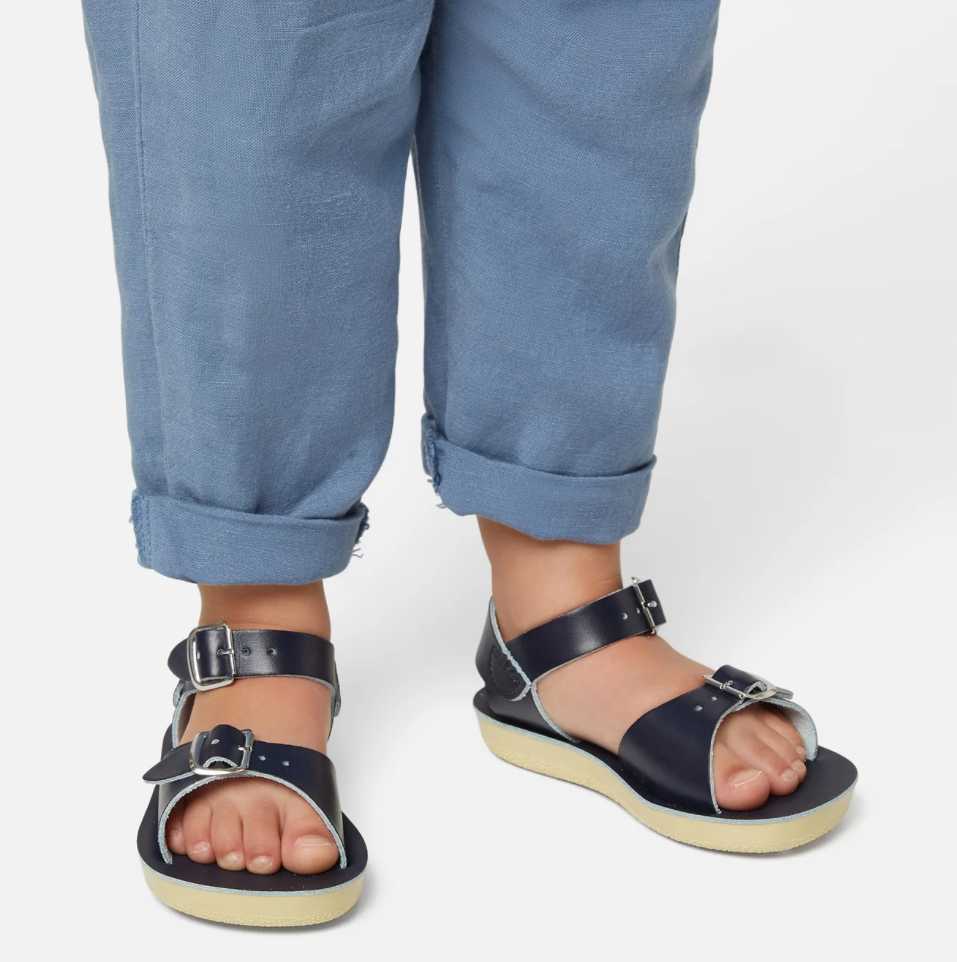 Saltwater Surfer Navy Kids Sandals