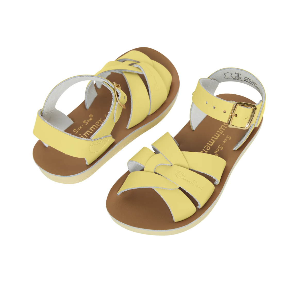 Saltwater Swimmer Butter Yellow Kids Sandals