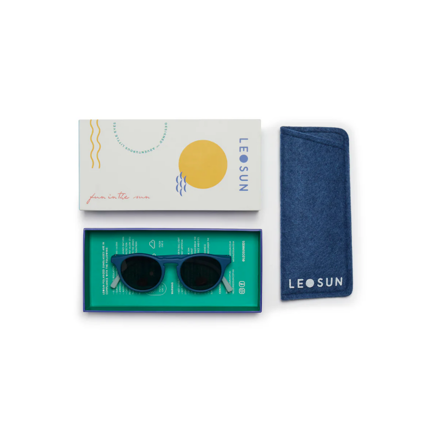 LEOSUN KIDS SUNGLASSES 3+ YEARS | NAVY FADE