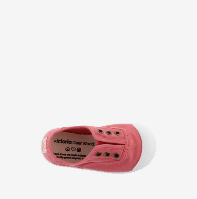 Victoria 1915 Canvas Elastic Plimsoll Coral