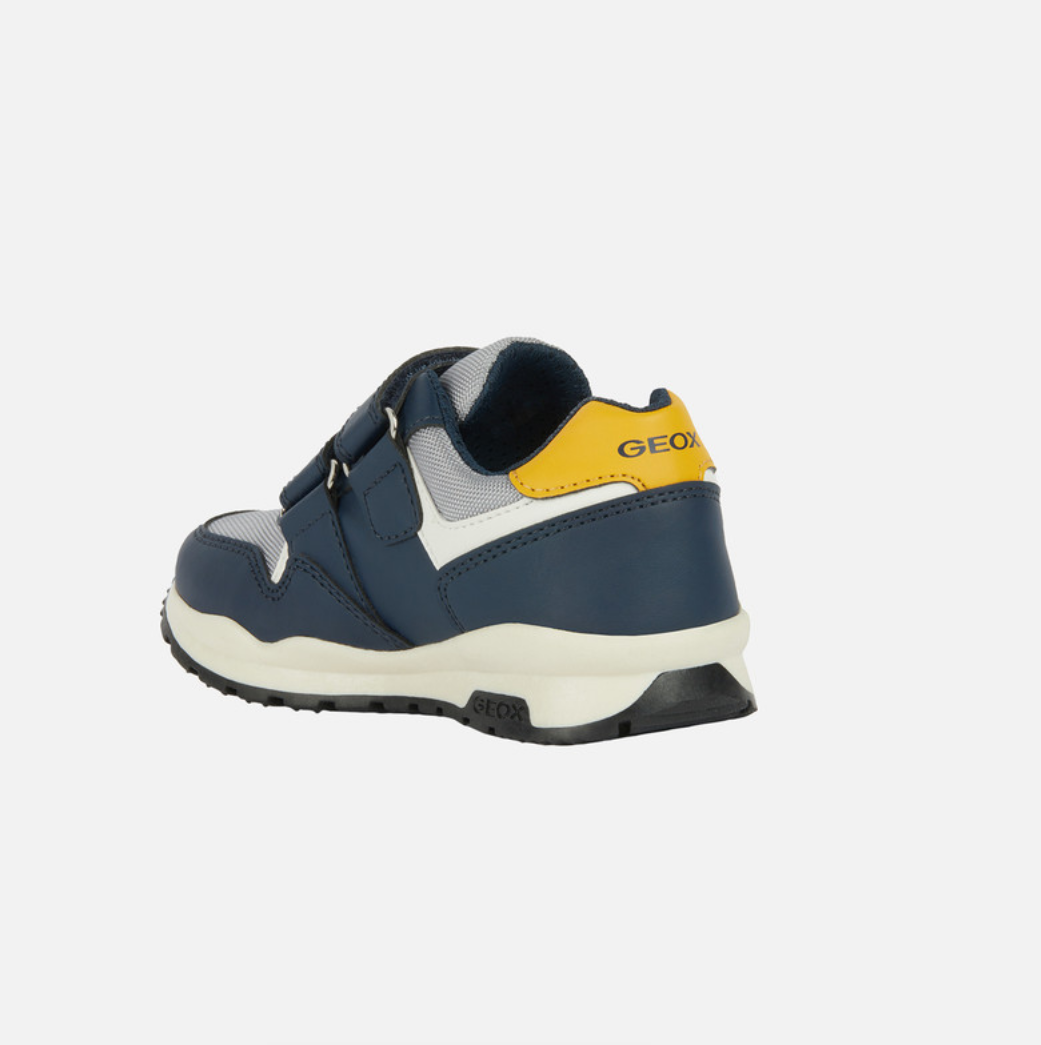 Geox Pavel Navy/Ochre Yellow Trainer