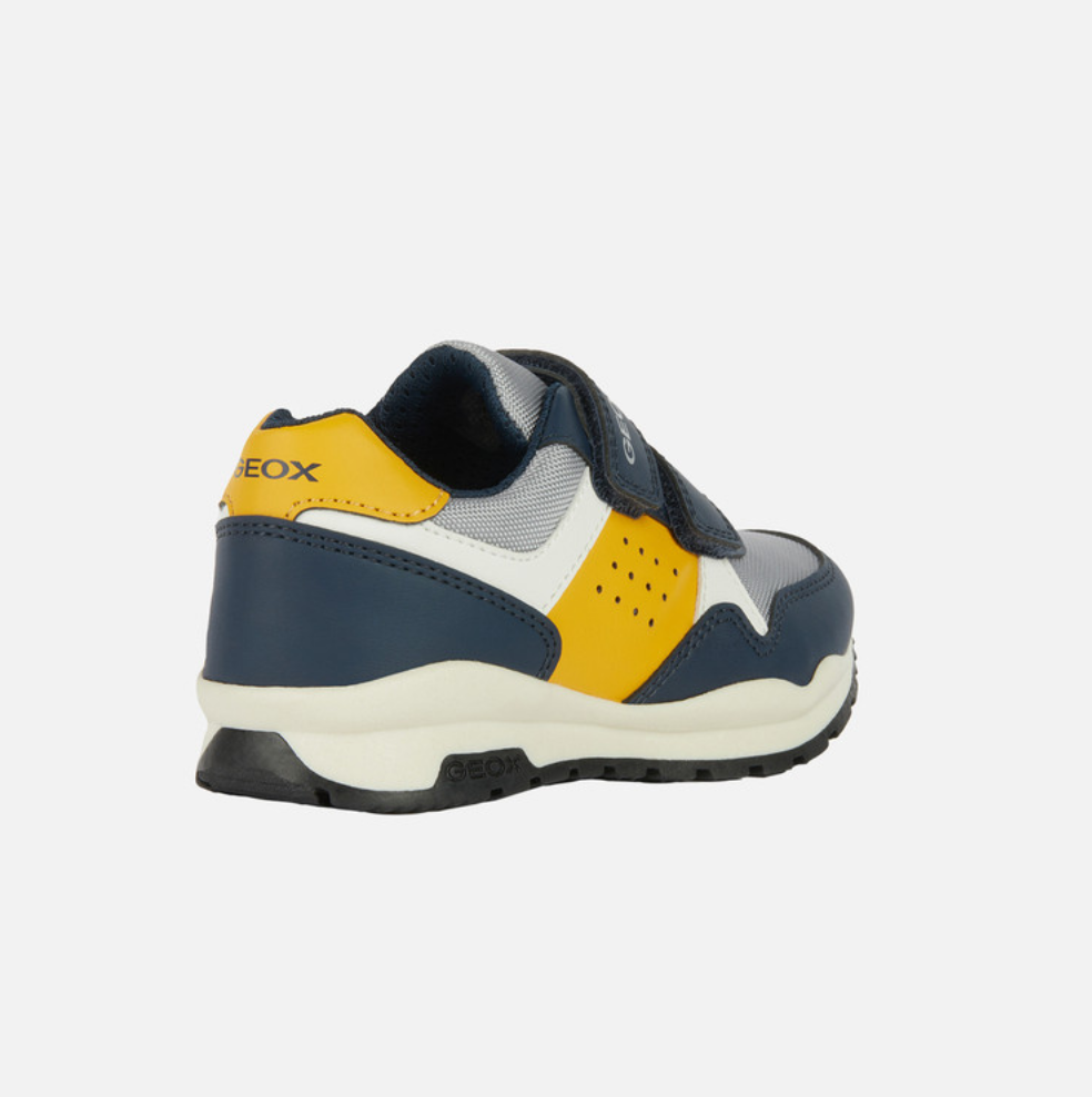 Geox Pavel Navy/Ochre Yellow Trainer