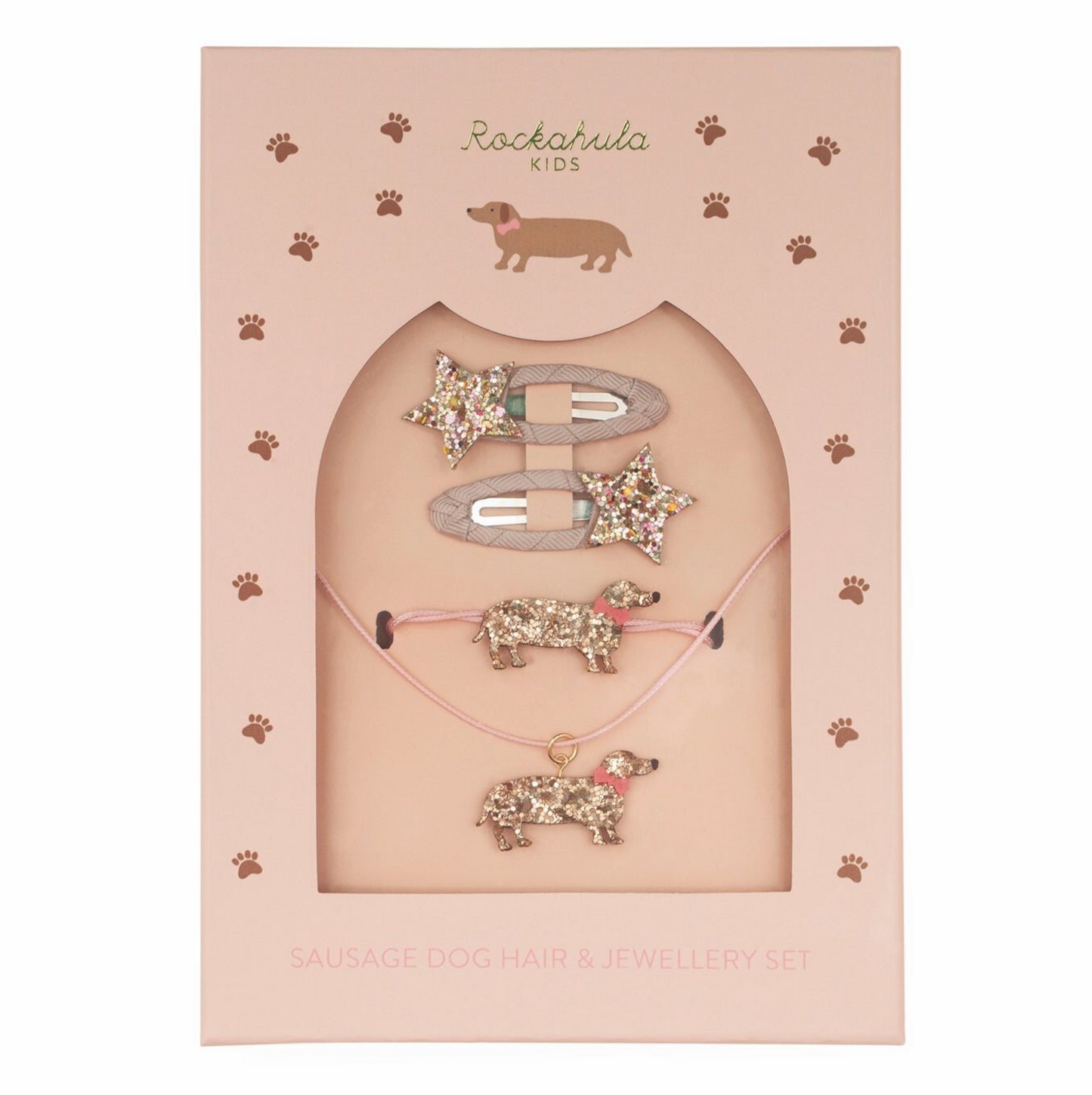 Rockahula Sausage Dog Hair & Jewellery Set