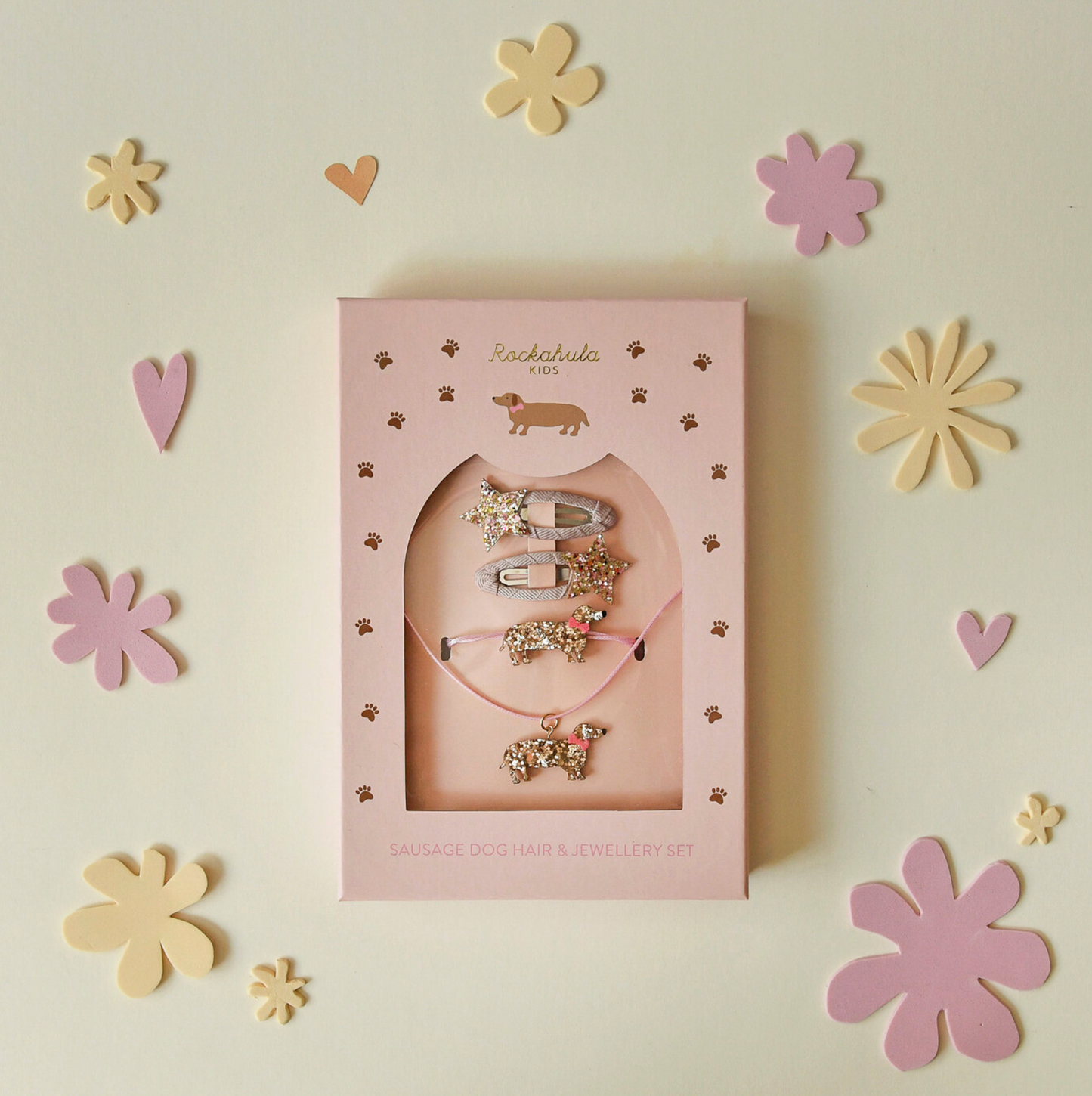 Rockahula Sausage Dog Hair & Jewellery Set