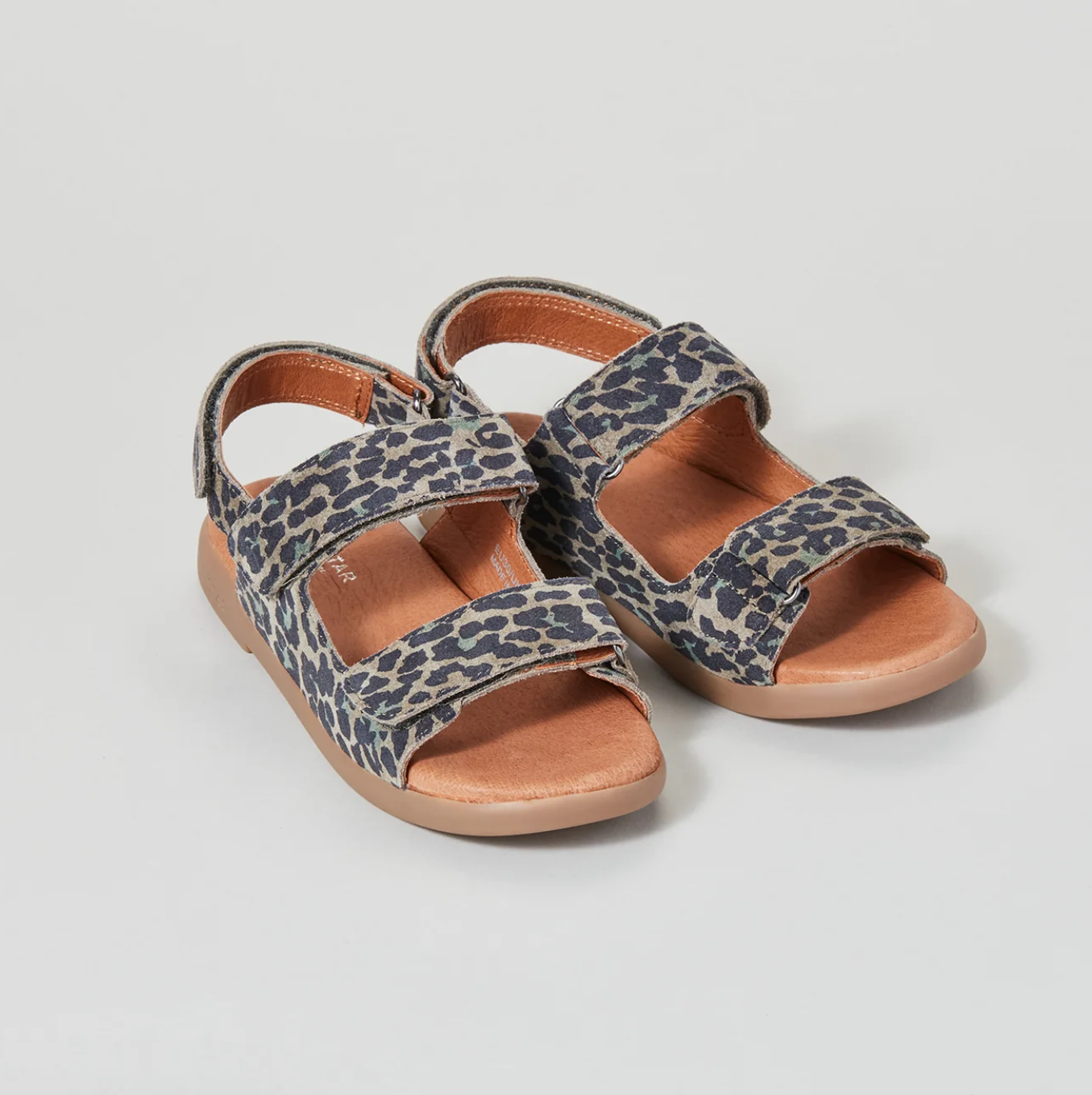 ZIG AND STAR SOLAR JUNIOR STRAP SANDAL KHAKI CAMO ANIMAL