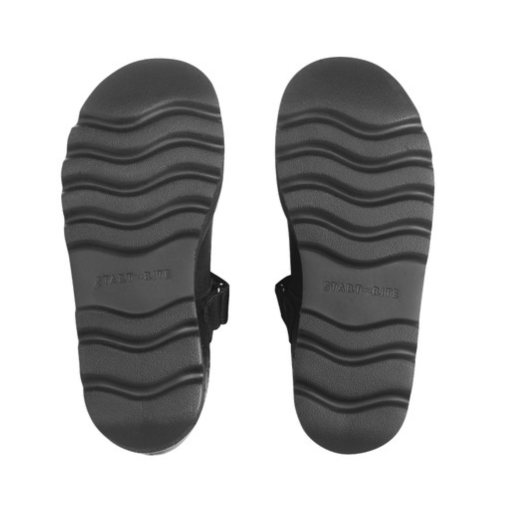 Start-Rite Cosmos leather girls rip-tape school shoes