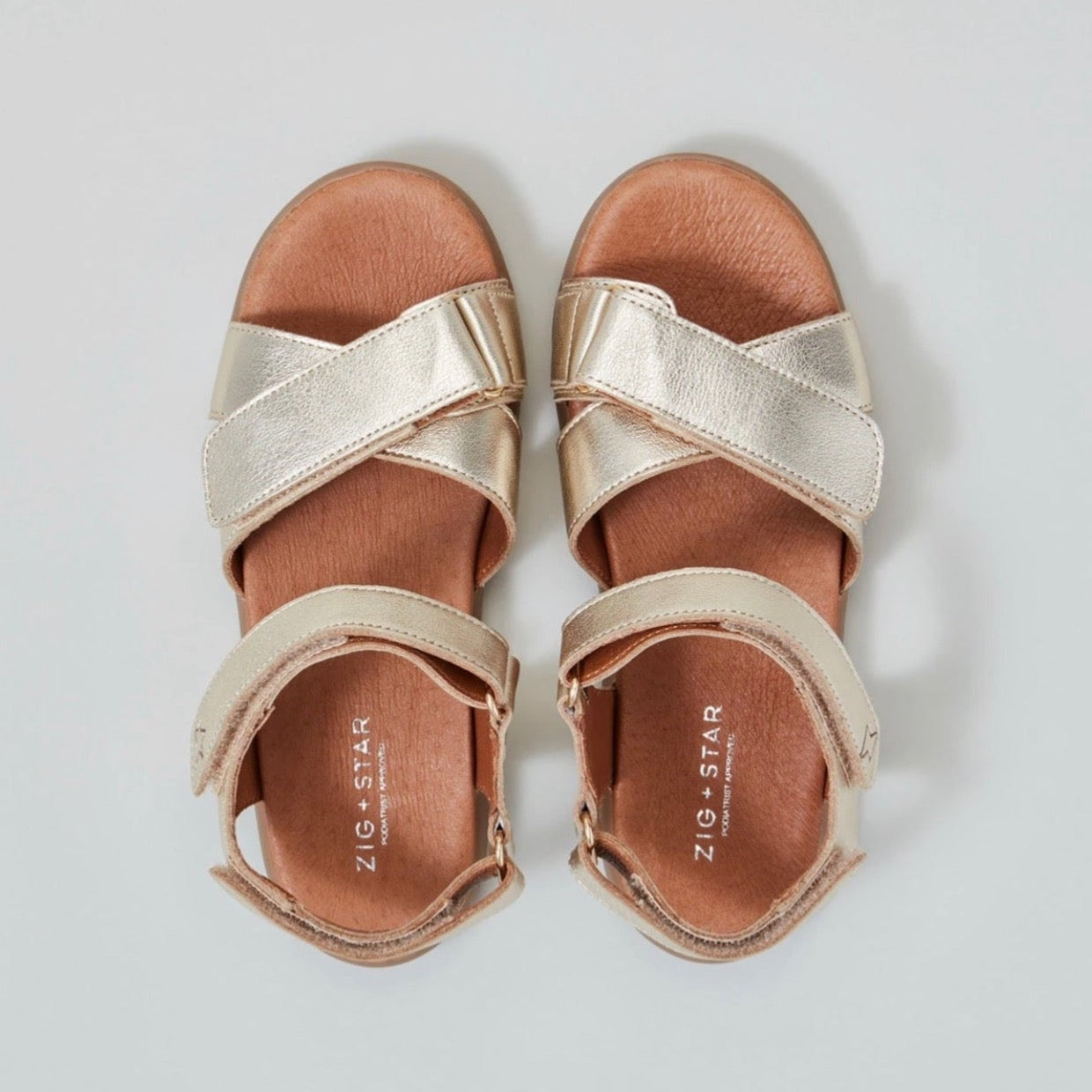Zig & Star Rae Children's Gold Sandals