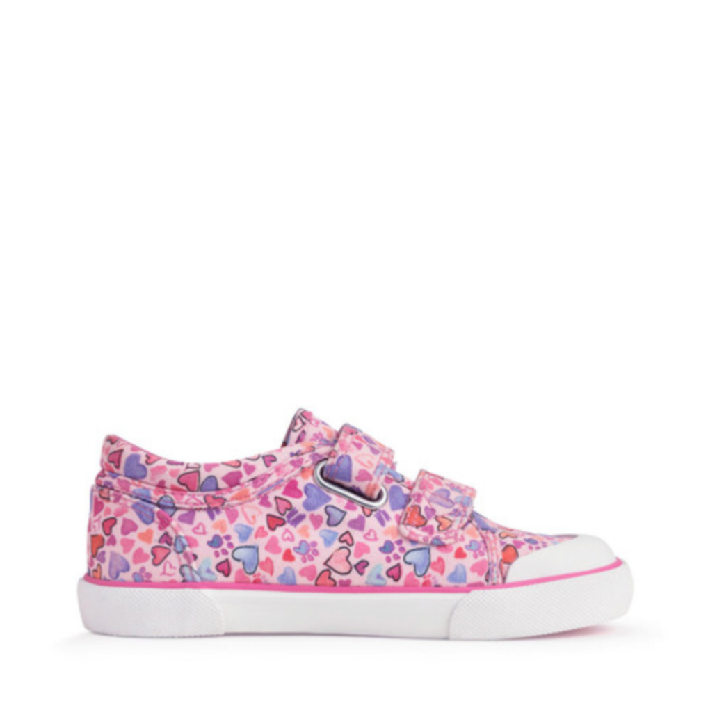 Start-rite Loveheart Pink Canvas