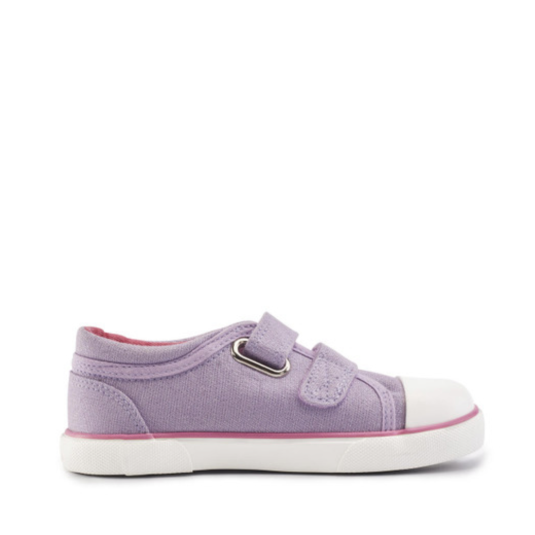 Start-rite Sandcastle Lilac Glitter Canvas Shoes