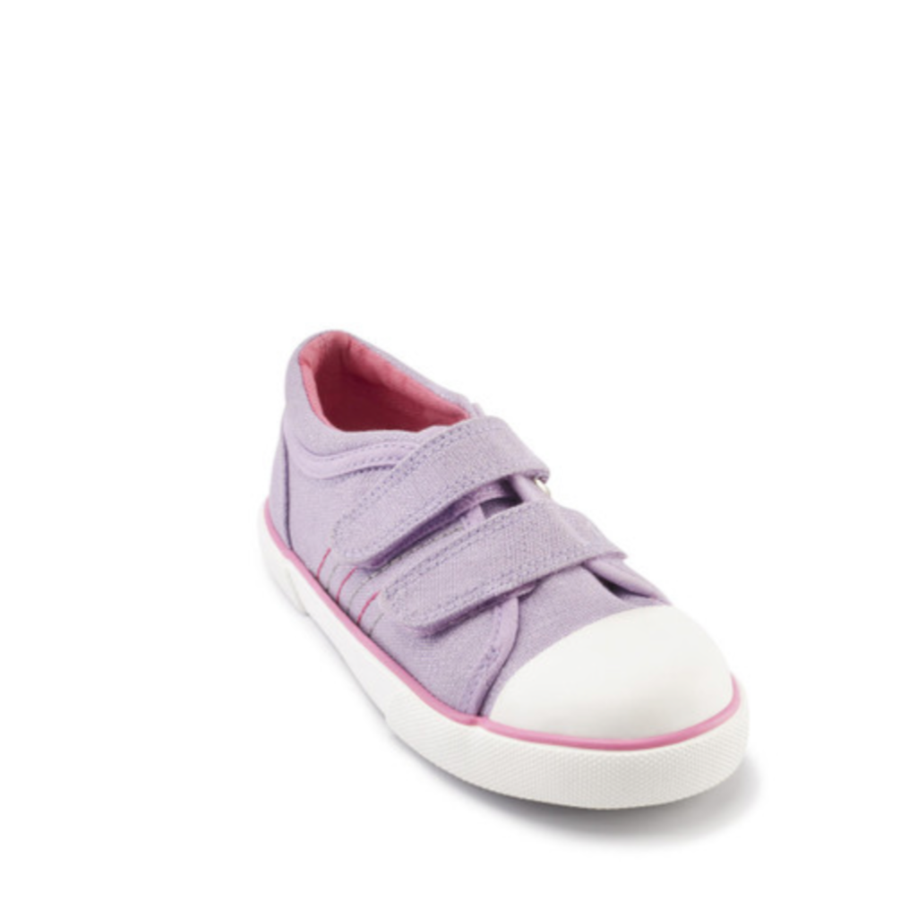 Start-rite Sandcastle Lilac Glitter Canvas Shoes