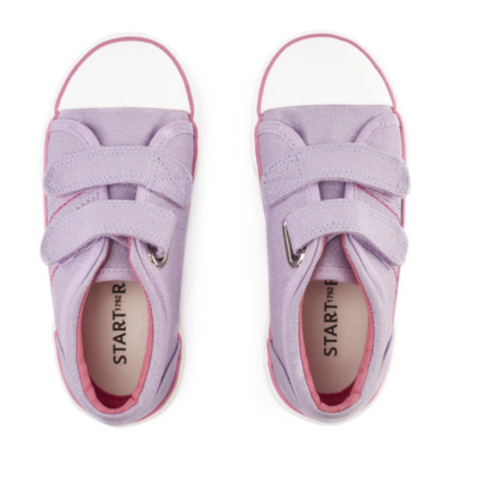 Start-rite Sandcastle Lilac Glitter Canvas Shoes
