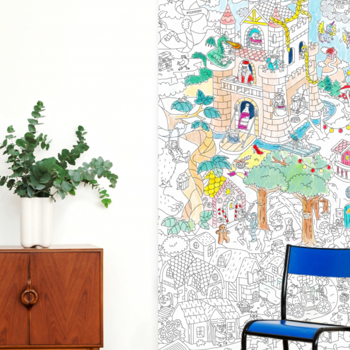 OMY Tales and Legend - XXL Colouring Poster