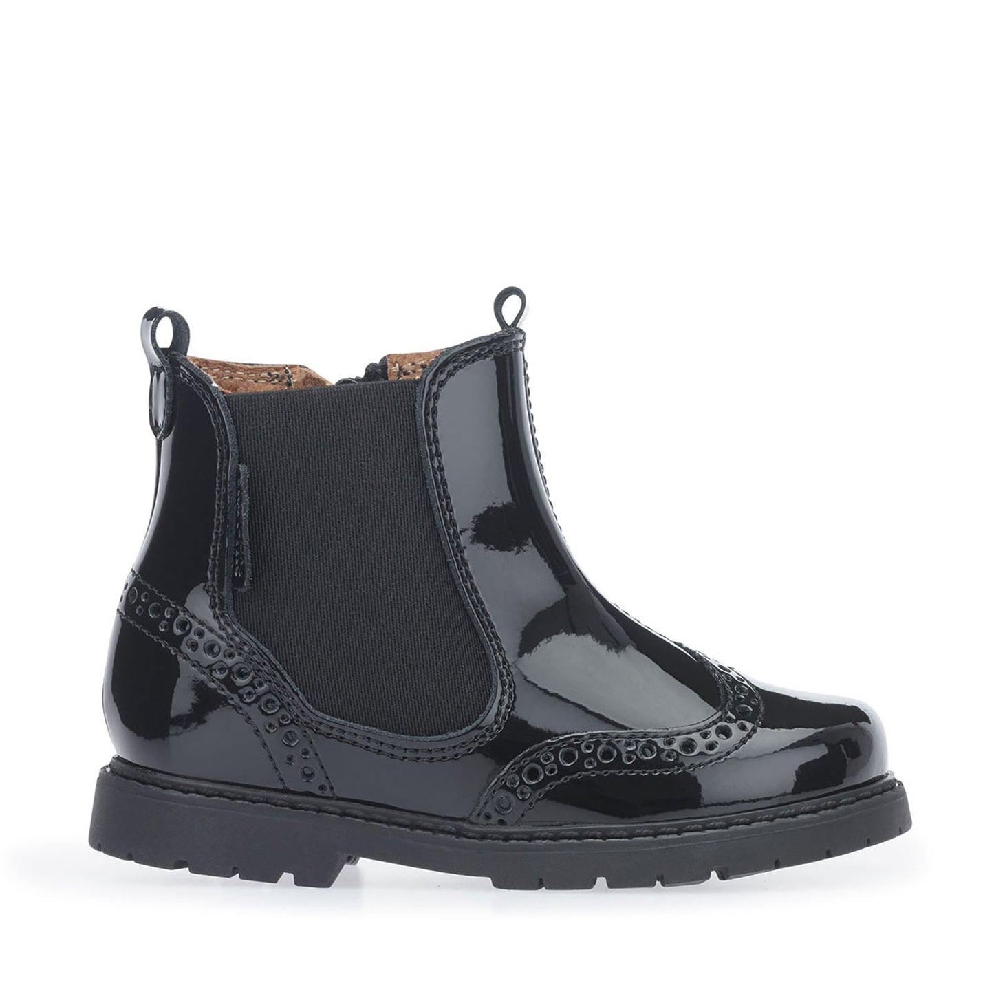 Start-Rite Chelsea Black Patent School Shoes