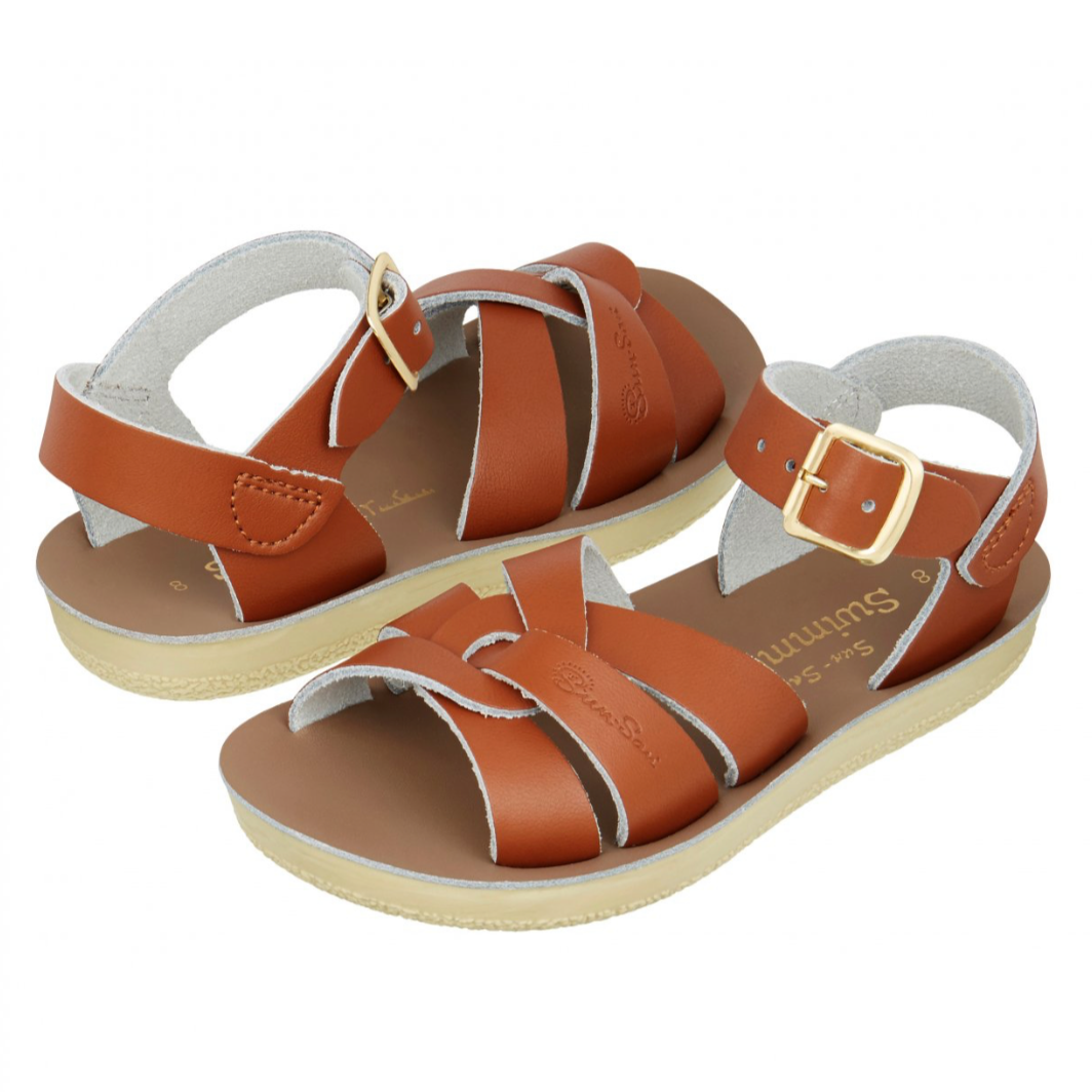 Saltwater Swimmer Tan kids Sandals