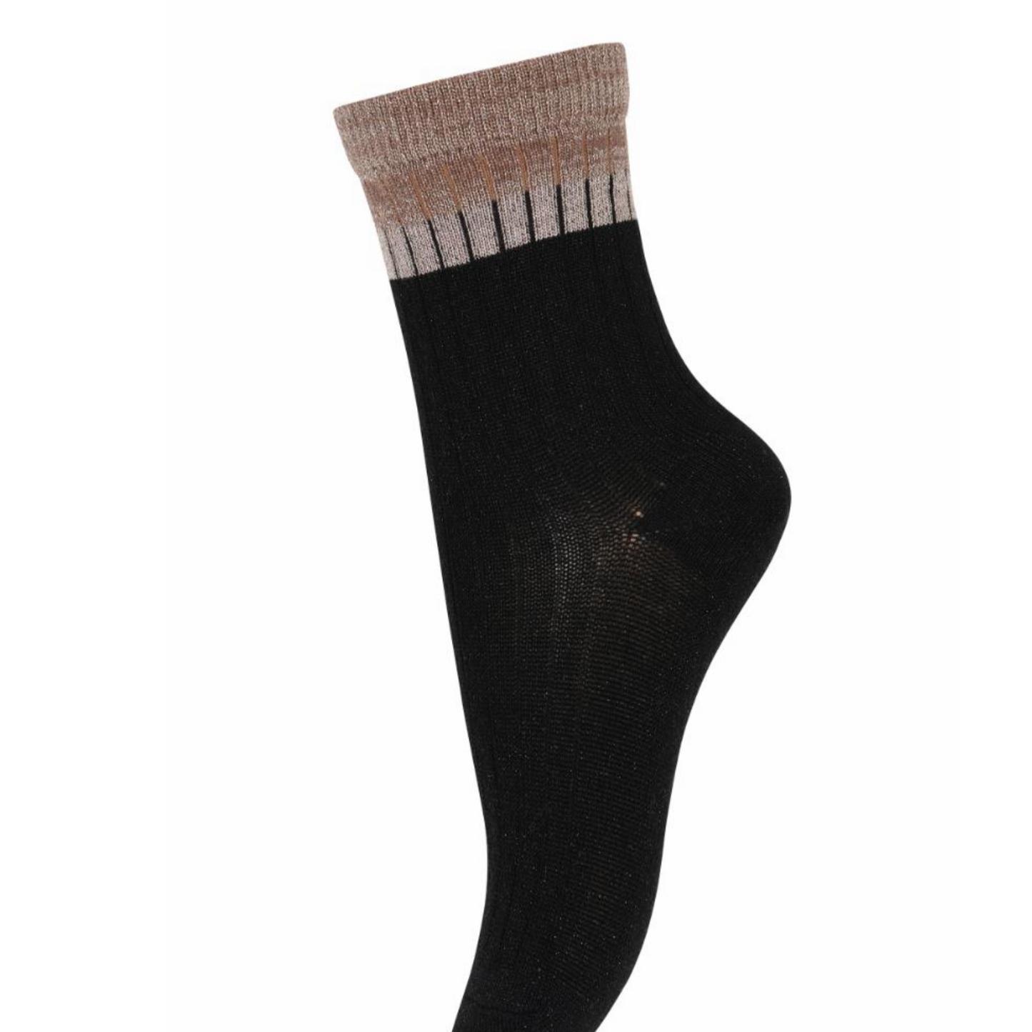 MP Denmark Norma Glitter Socks Black