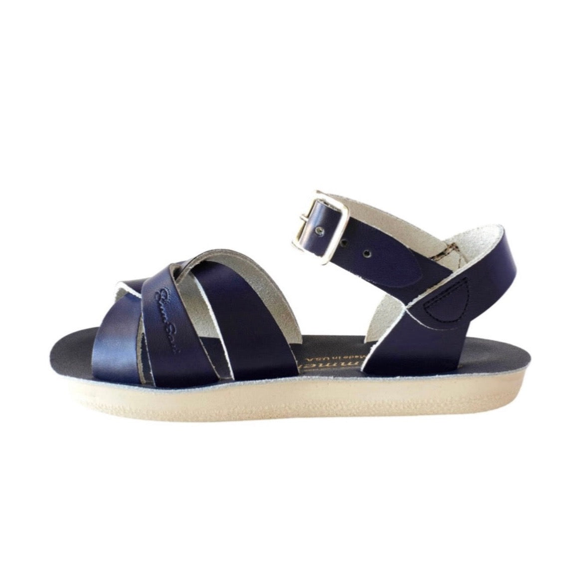 Saltwater Swimmer Navy Kids Sandals