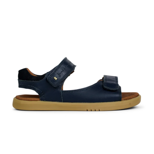 Bobux Driftwood Navy Kids Leather Sandals
