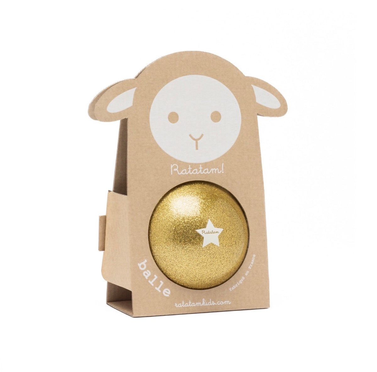 RATATAM - Gold Glitter Sheep Ball 10cm