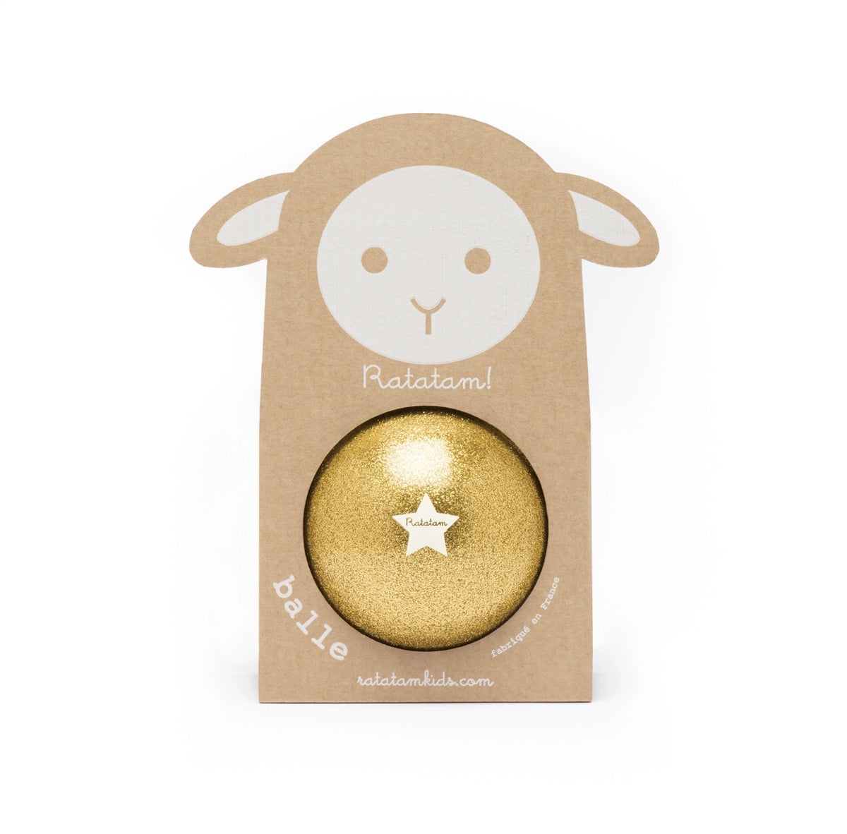 RATATAM - Gold Glitter Sheep Ball 10cm
