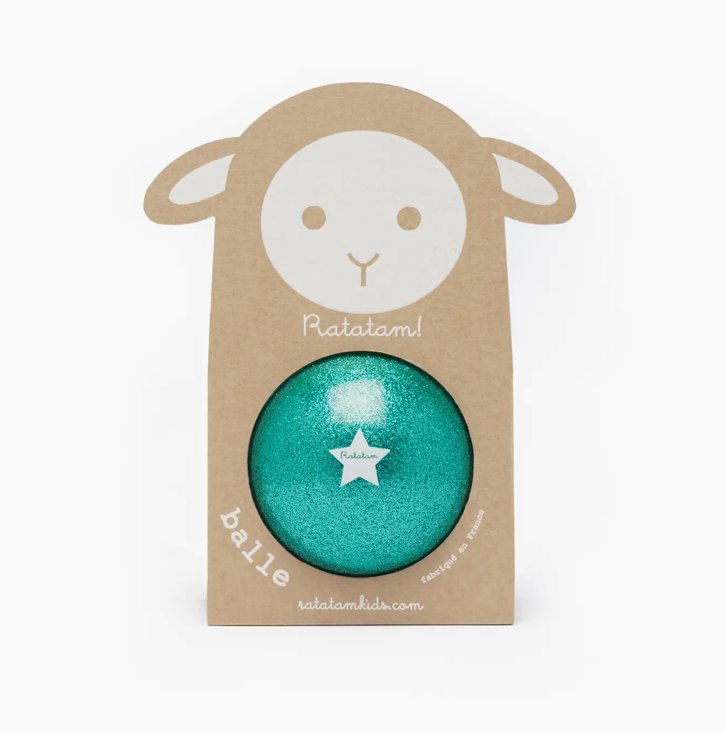 RATATAM - Green Glitter Sheep Ball 10cm
