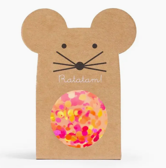 RATATAM - 43mm Bouncing Multicoloured Pink/Yellow Mouse Ball