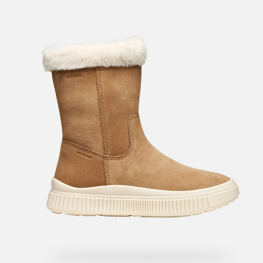GEOX - Laquinny Girl Waterproof Fur-trimmed ankle boots