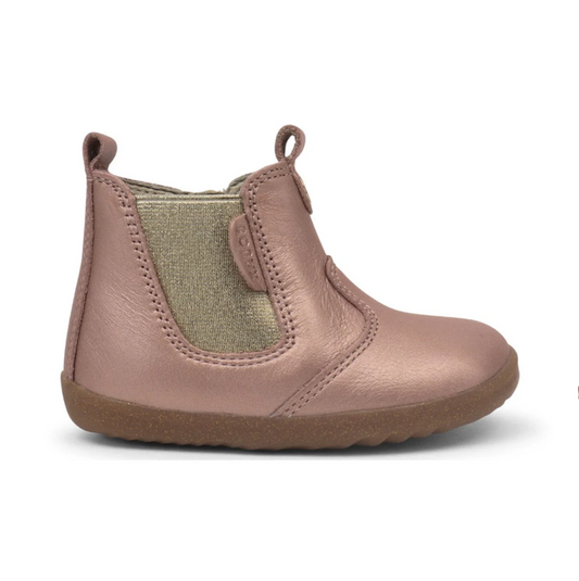 BOBUX JODHPUR LEATHER CHELSEA BOOT - ROSE GOLD