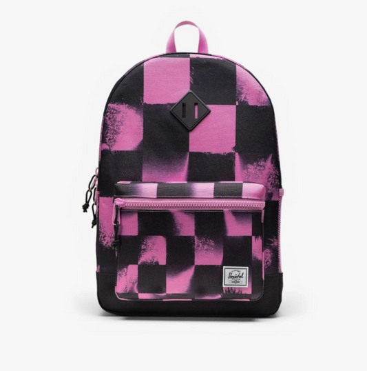 herschel backpack kids uk Supply Co. Kids' Heritage Children's Backpack, Medieval Blue Crosshatch/Checkerboard, One Size Fashion while padded shoulder straps and a removable sternum strap provide all Heritage Backpack Kids Herschel