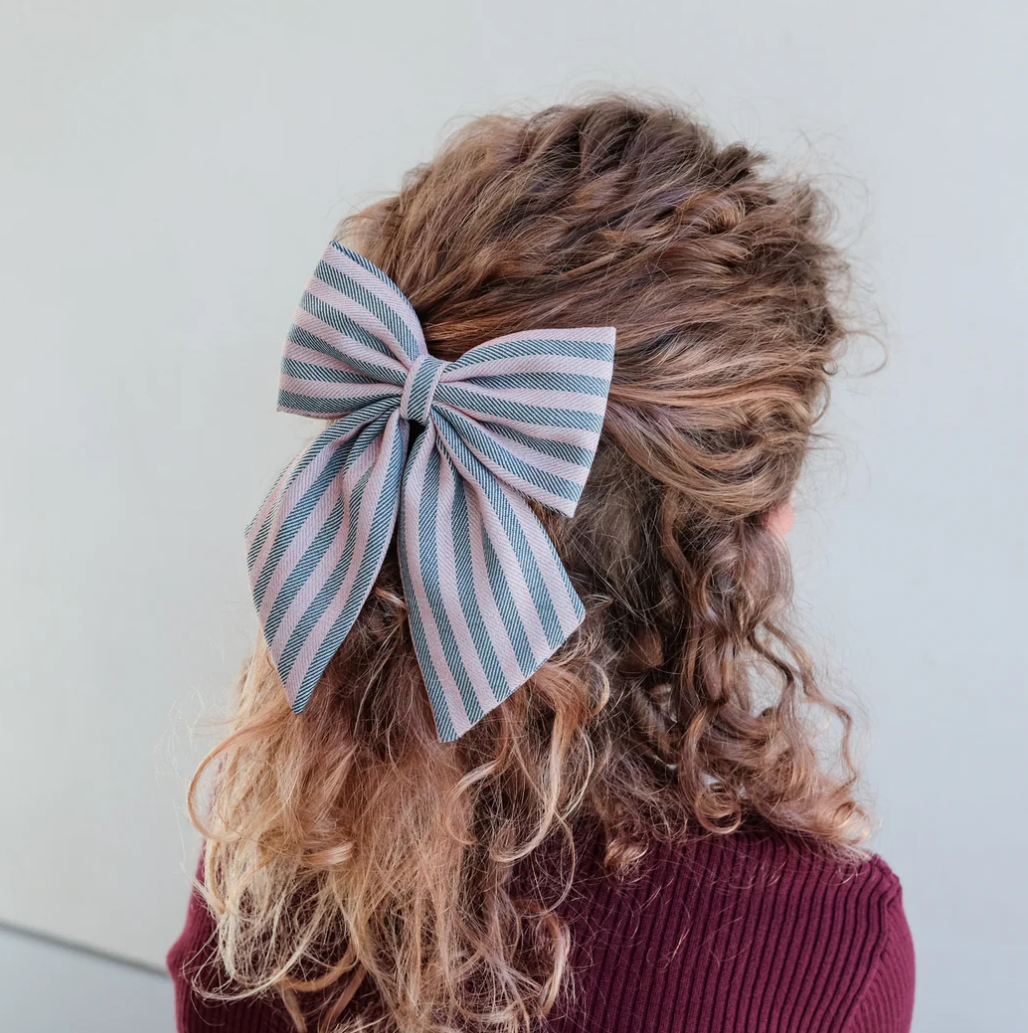 MIMI & LULA Stripe agnes bow clips
