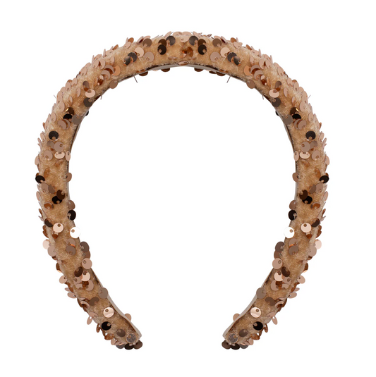 MIMI & LULA Gold Sequin Alice Band