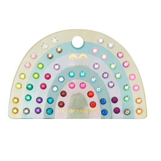 MIMI AND LULA Bright gem stick on earrings