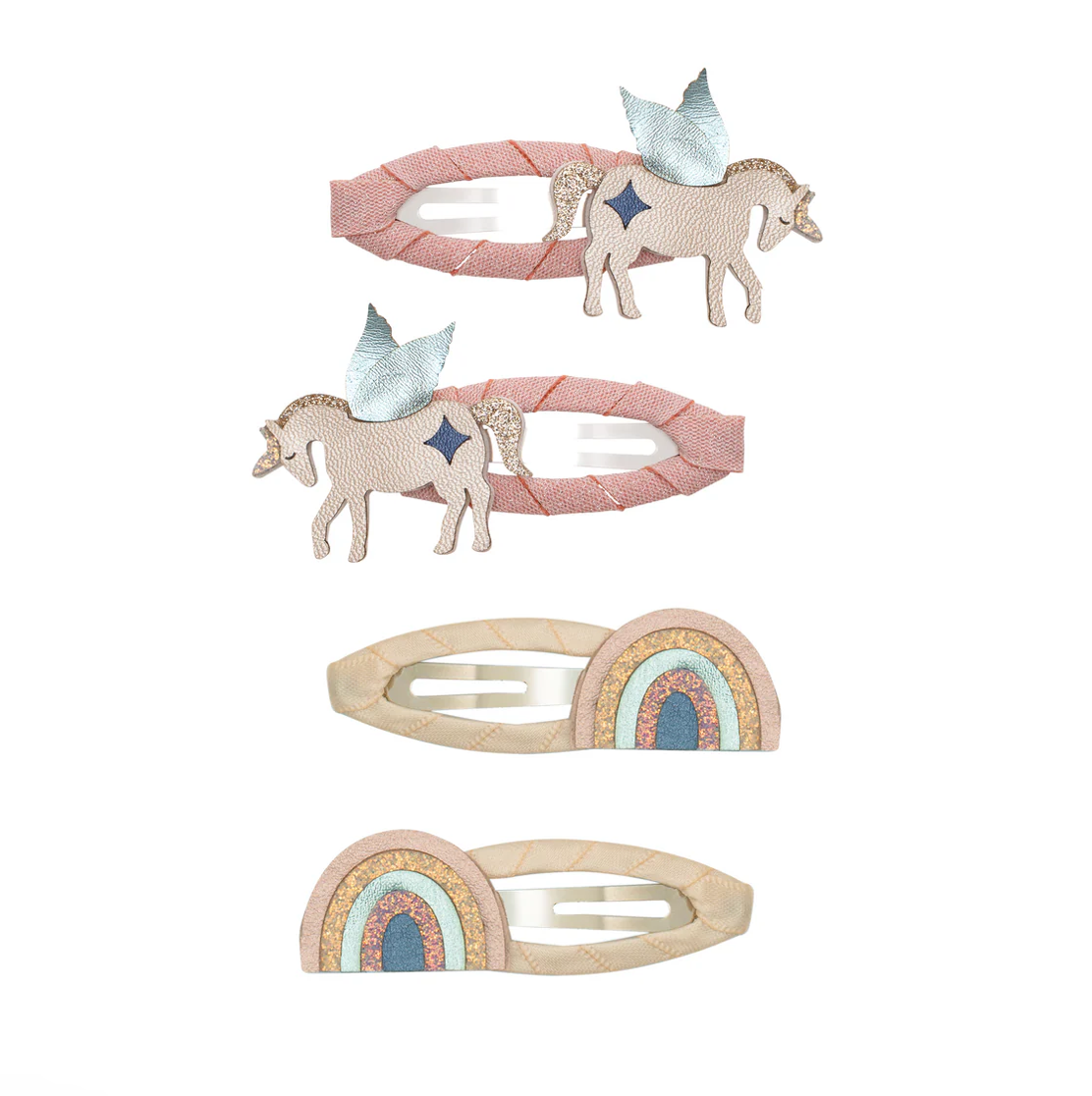MIMI AND LULA Winged unicorn & rainbow clic clacs