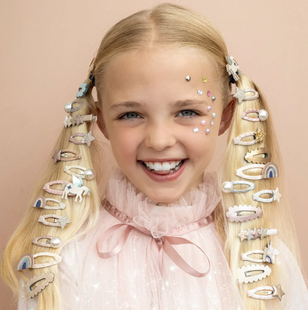 MIMI AND LULA Winged unicorn & rainbow clic clacs