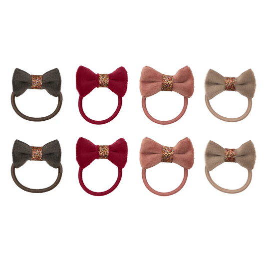 MIMI & LULA Christmas velvet bow mini ponies 8pk