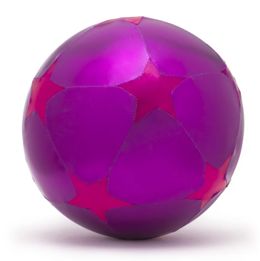 RATATAM - Purple Balloon with Pink Stars in Inflatable Fabric Diam 30 cm