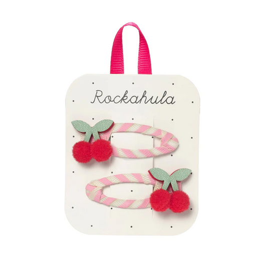 ROCKAHULA - Cherry Kiss Stripy Clips