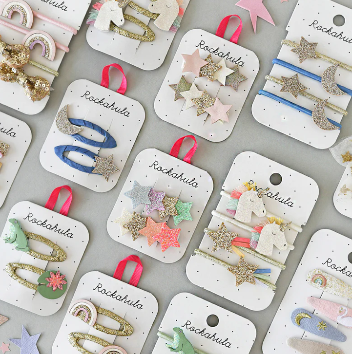 ROCKAHULA - Rainbow Shimmer Star Clips